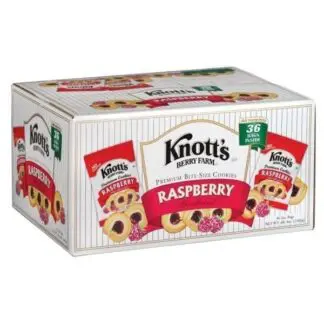 Knott - 36 Pack - Knotts Berry Farm Raspberry Bite Size Cookie 2oz