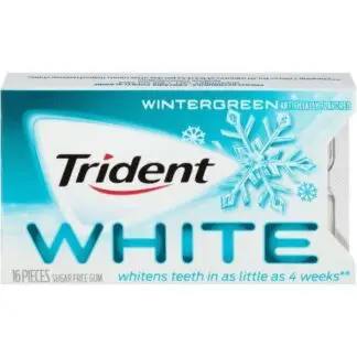 Trident White Gum - 9 Pack Wintergreen