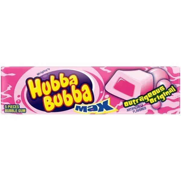 Hubba Bubba Max Outrageous Original Bubble Gum - 18 Pack