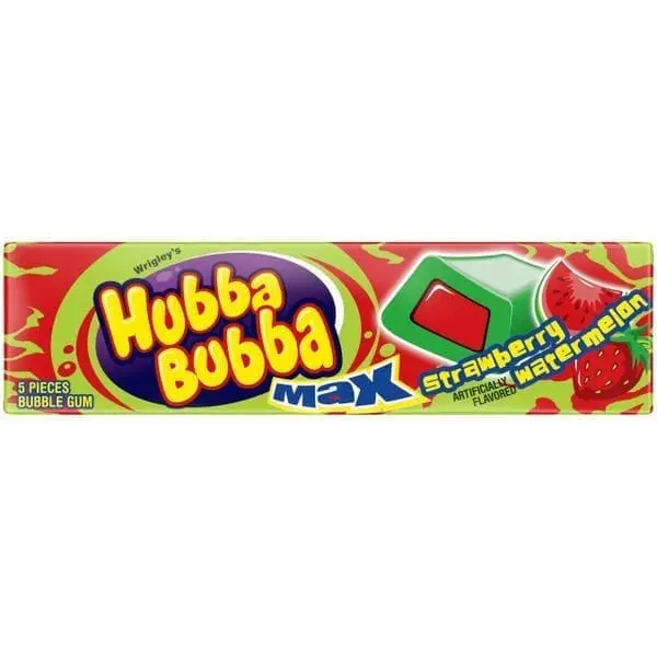 Hubba Bubba Max Outrageous Sour Blue Raspberry Bubble Gum - 18 Pack - Image 3