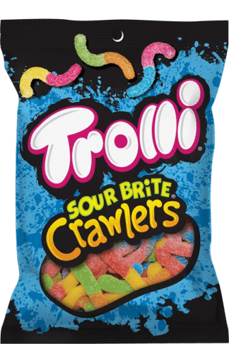 Trolli Sour Brite Crawlers Gummy Sour Duo - 12 Pack 4oz