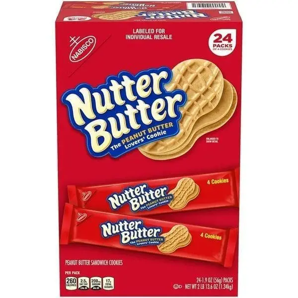 Nutter Butter Peanut Butter Lovers Cookies - 8 Pack 3.5oz