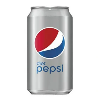 Silver Diet Pepsi soda can