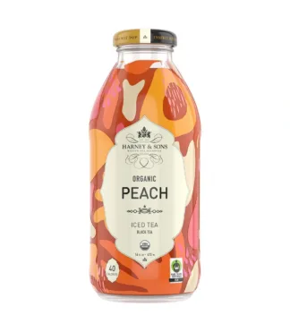 Peach iced tea bottle design