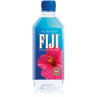 Artesian water bottle against black background