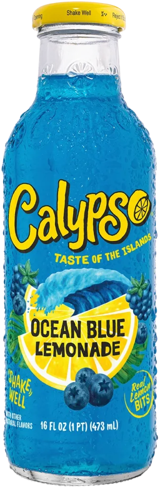 Calypso Ocean Blue Lemonade drink bottle
