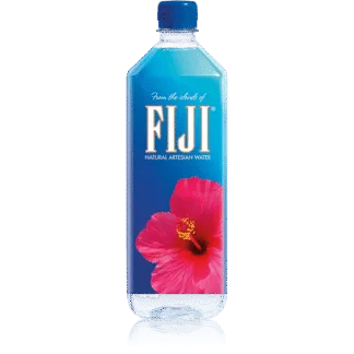 Artesian water bottle featuring pink flower