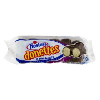 Six-pack of frosted mini donuts