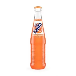 Orange Fanta soda bottle