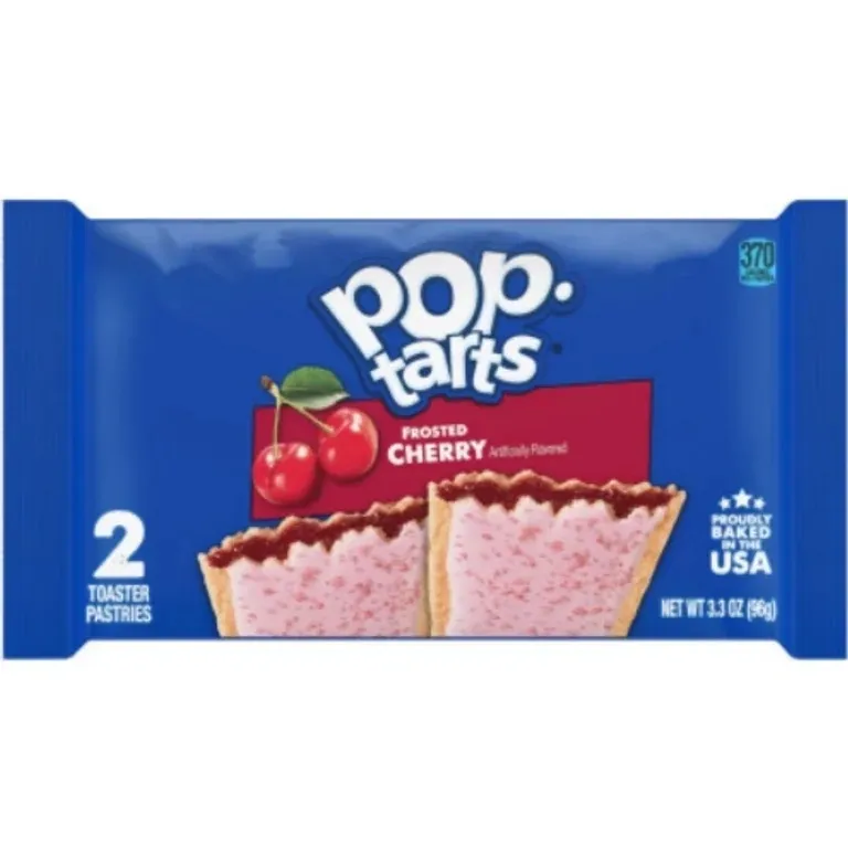 Blue packaged cherry Pop-Tarts duo