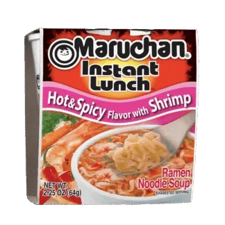 Hot and spicy shrimp noodles