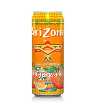 Arizona Orangeade can with colorful design