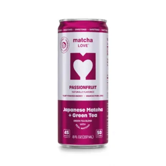 Japanese matcha drink, passionfruit flavor