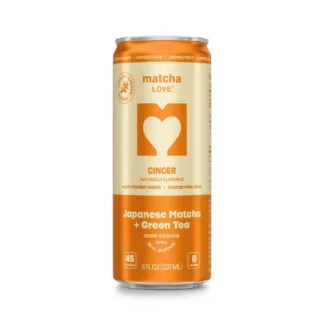 Ginger matcha green tea can