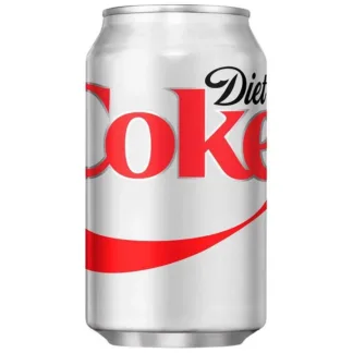 Silver Diet Coke beverage can