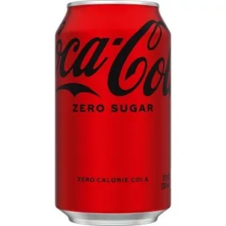Red Coca-Cola Zero Sugar can