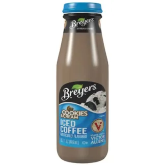 Breyers iced coffee with blue cap