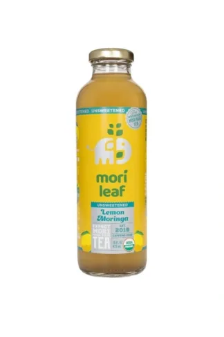 Unsweetened lemon moringa iced tea