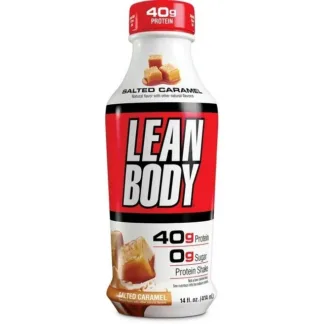 Protein shake bottle, salted caramel flavor