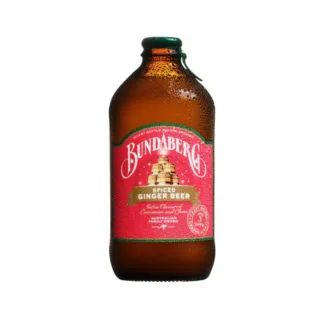 Chilled Bundaberg spiced ginger beer bottle