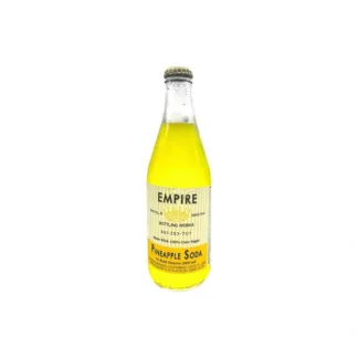 Bright yellow Empire pineapple beverage