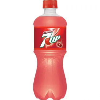 Cherry-flavored 7UP plastic bottle
