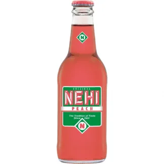 Peach Nehi soda bottle