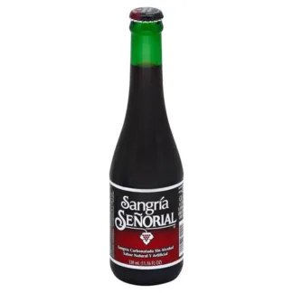Sangría Señorial non-alcoholic soda bottle