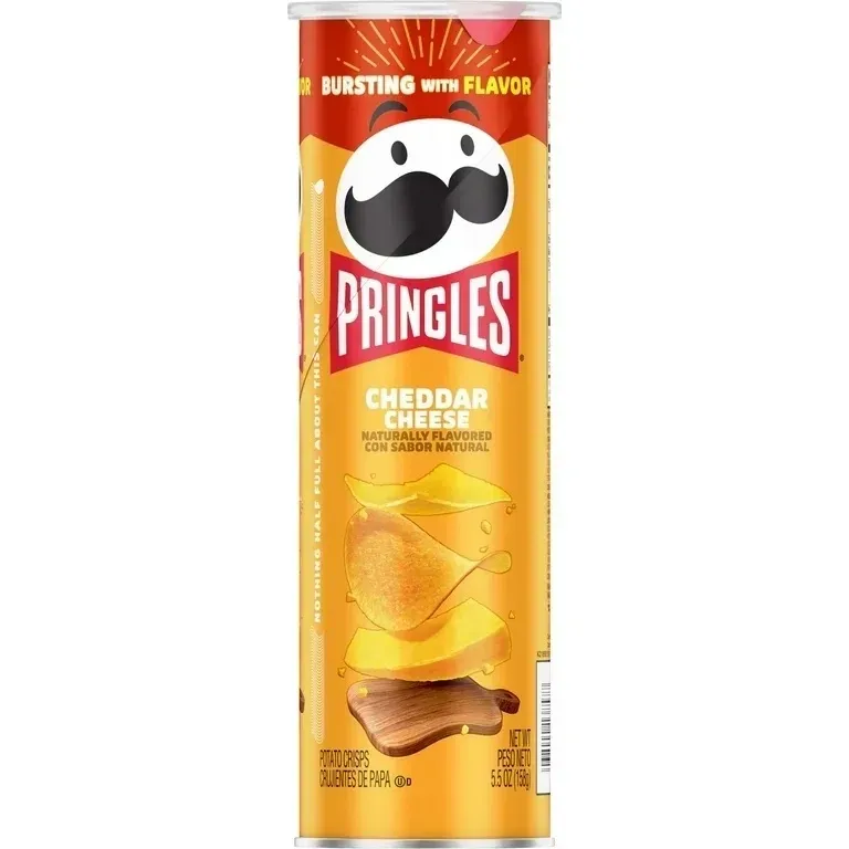 Pringles Cheddar Cheese flavor can