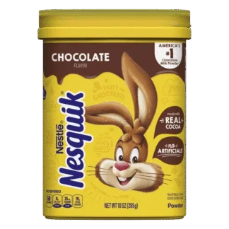 Nestlé Nesquik packaging with bunny design
