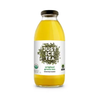 Organic green tea drink bottle