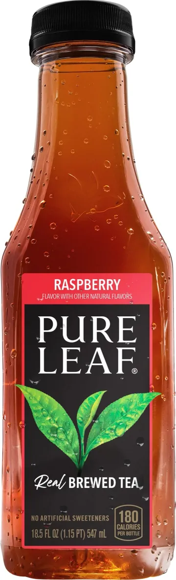 Raspberry flavored Pure Leaf iced tea bottle