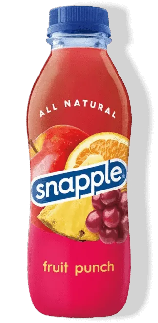 Snapple fruit punch bottle with fruits