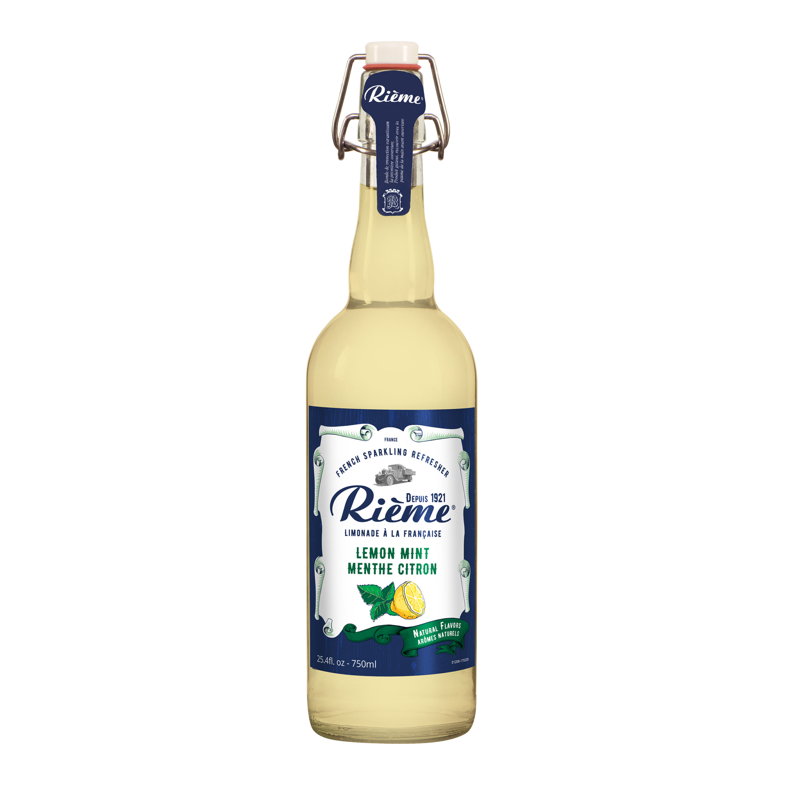Bottle of lemon mint lemonade