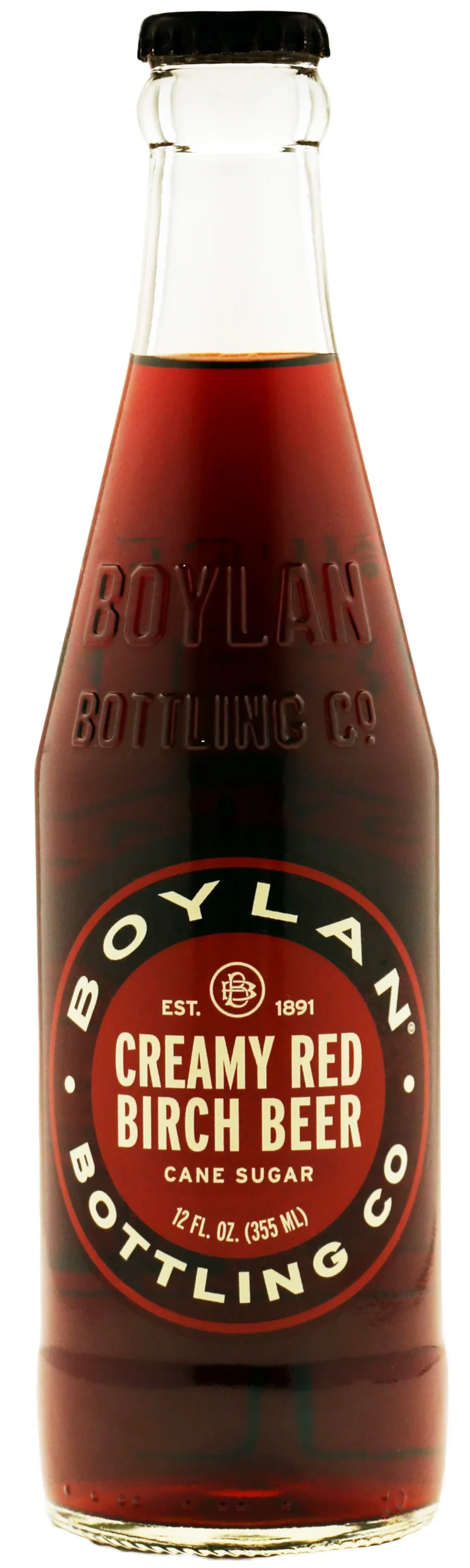 Boylan Creamy Red Birch Beer bottle