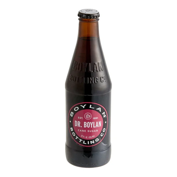 Bottle of Dr. Boylan cane sugar soda