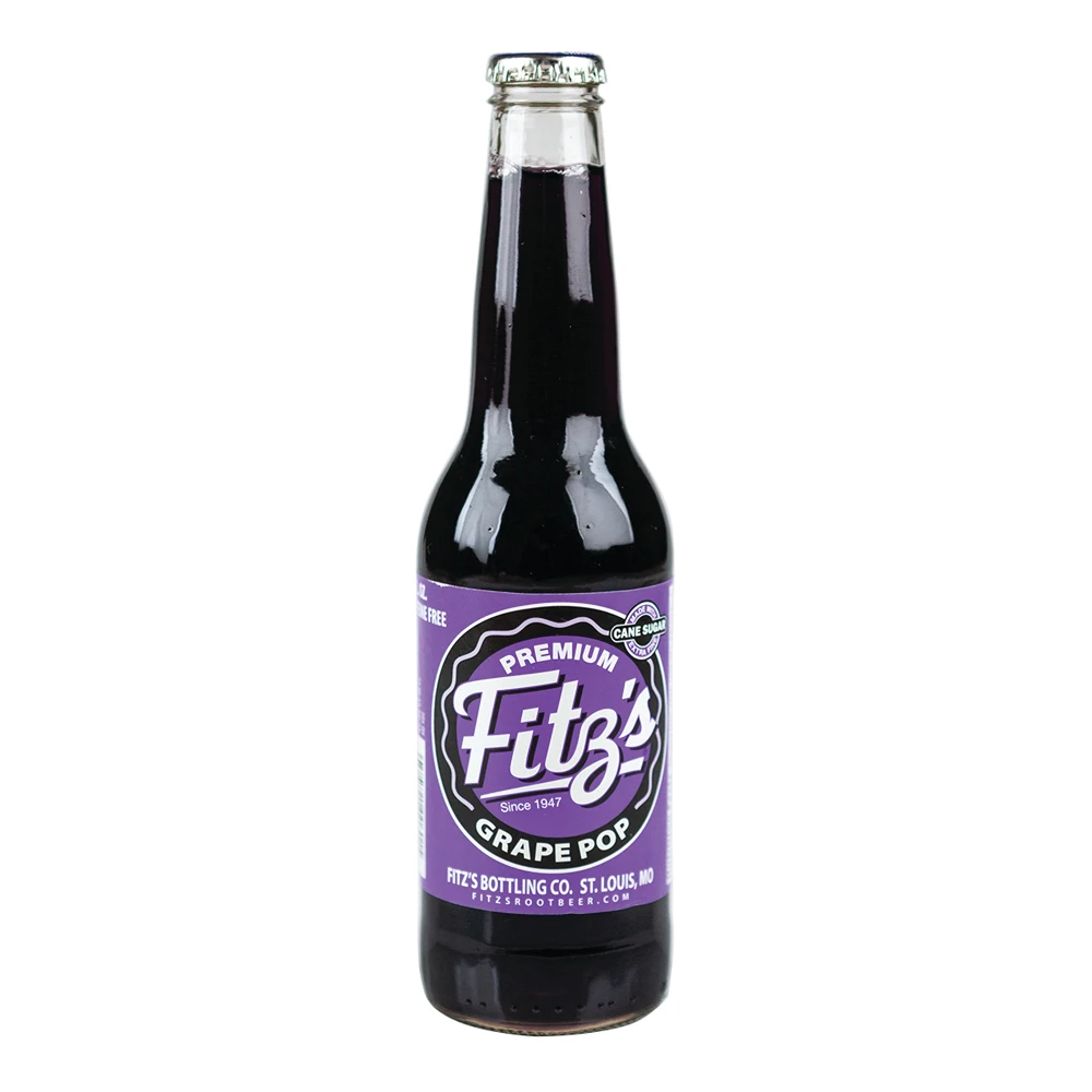 Bottle of Fitz's grape soda