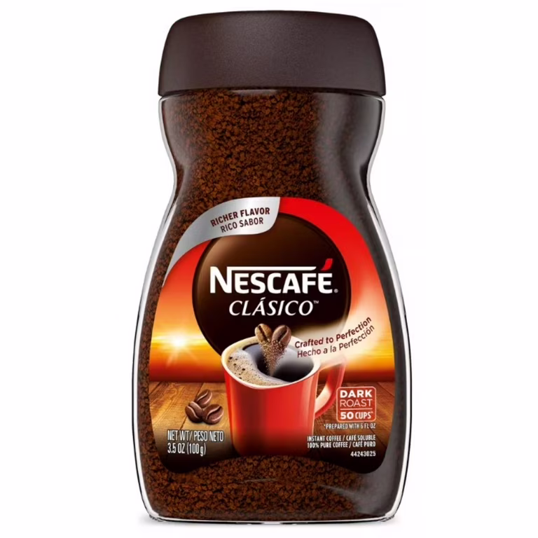 Nescafé Clásico Dark Roast Instant Coffee - 6 Pack - 3.5oz