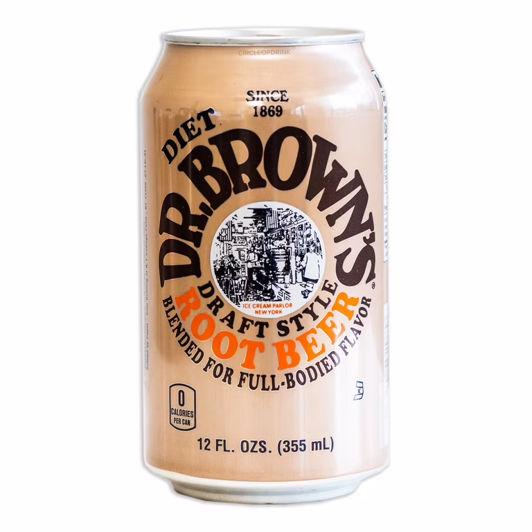 Dr. Brown's - 24 Pack - Diet Root Beer 12oz (Can)