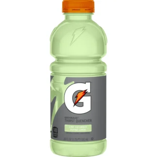 Lime cucumber Gatorade bottle with orange cap