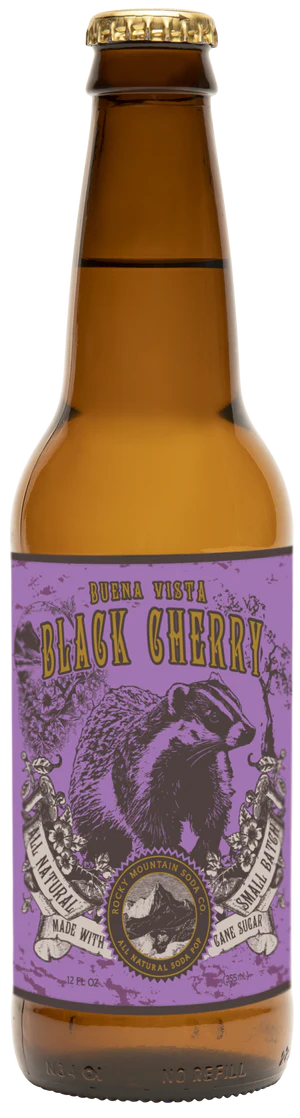 Buena Vista Black Cherry soda bottle