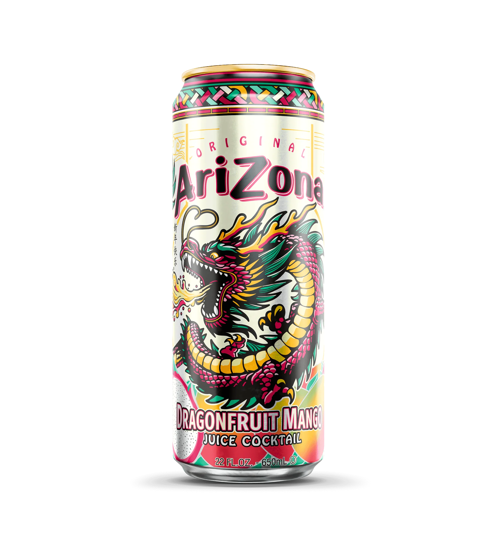 Arizona Dragonfruit Mango can with dragon