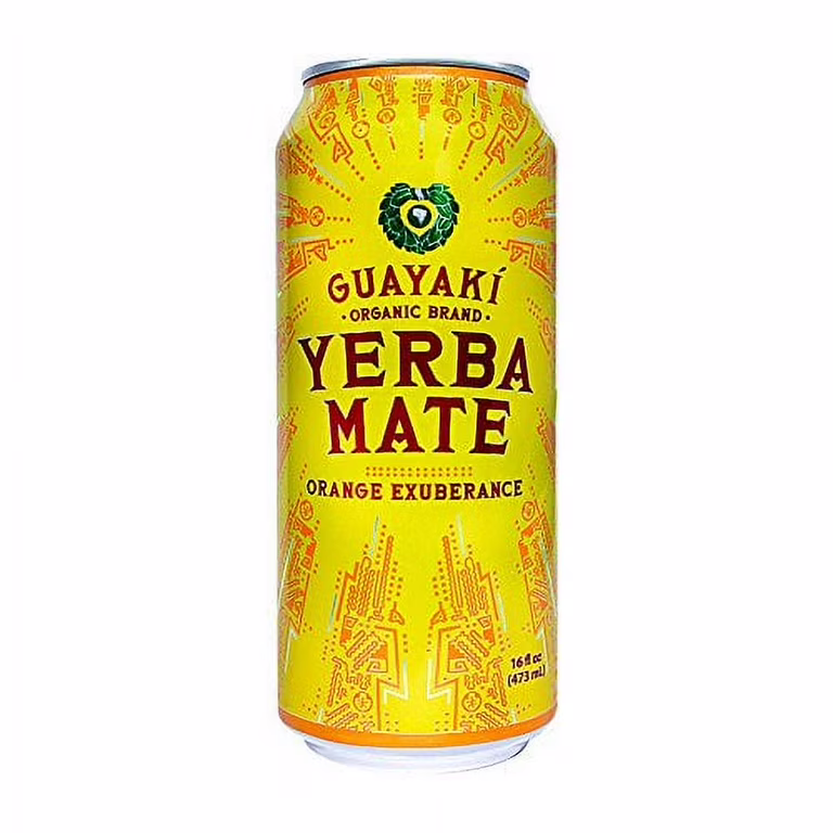 Yerba Madre Orange Exuberance Yerba Mate – 12 Pack – 16oz Cans