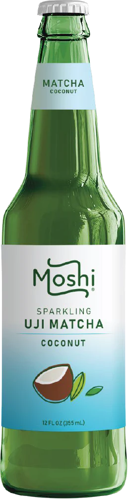 Moshi sparkling Uji matcha coconut bottle