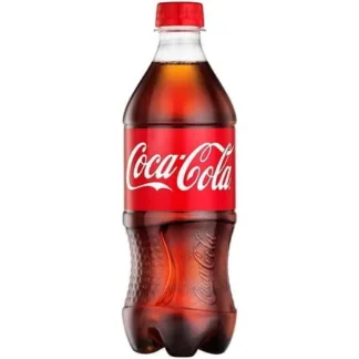 Coca-Cola bottle on white background