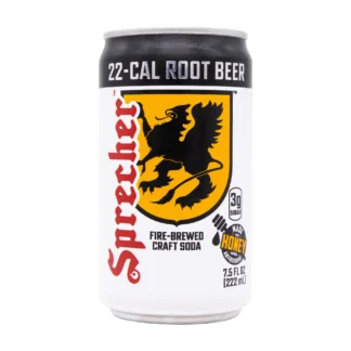 Can of 22-cal root beer craft soda