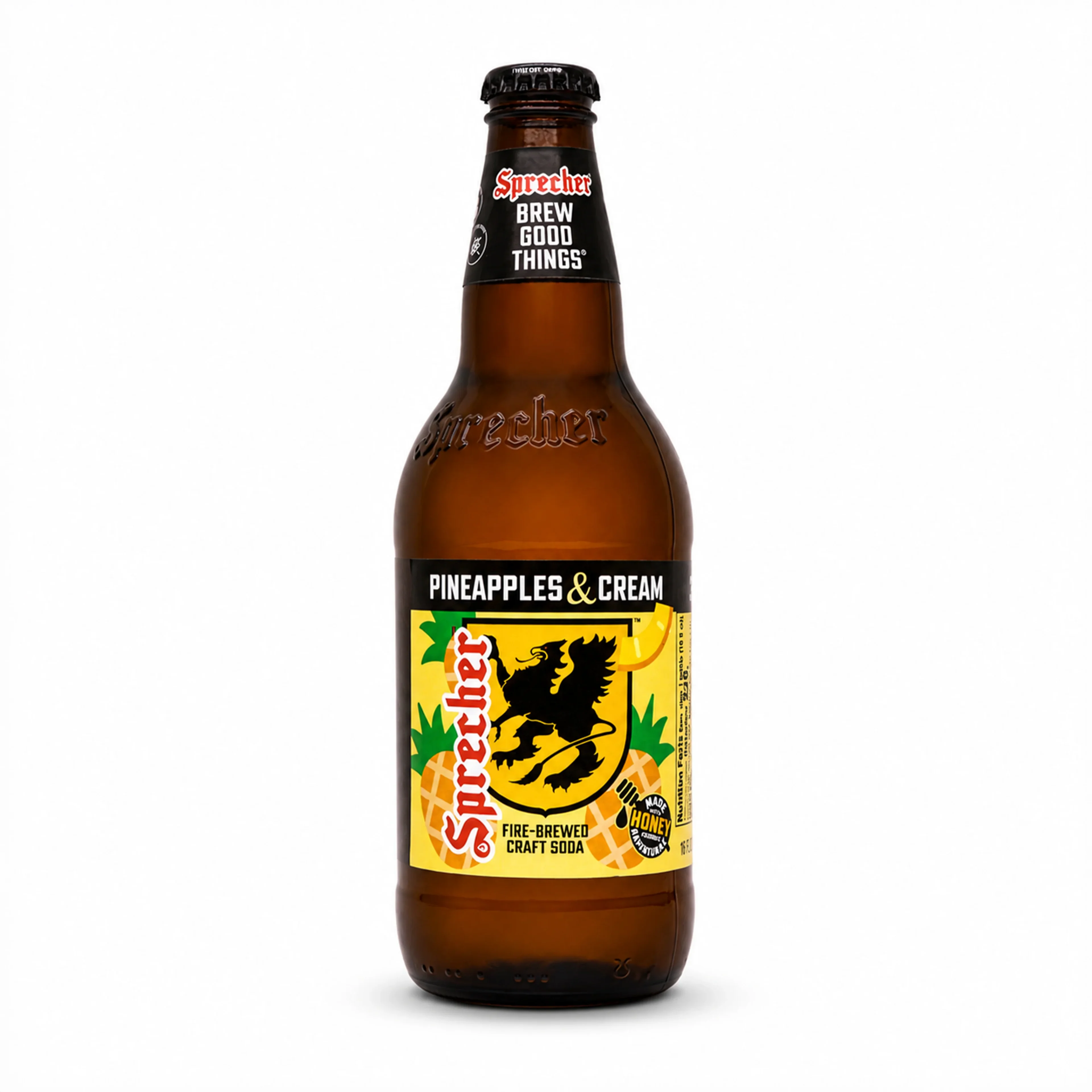 Sprecher pineapple cream soda bottle