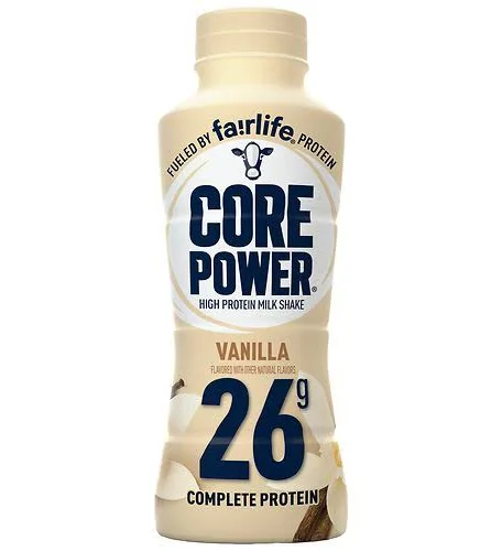 Vanilla Core Power 26g protein shake bottle