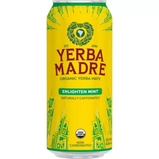 Yerba Madre Enlighten Mint Yerba Mate – 12 Pack – 16oz Cans