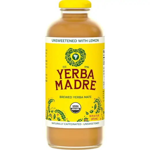 Yerba Madre Unsweetened Yerba Mate – 12 Pack – 16oz Glass